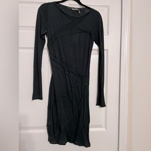 Max Studio gauze body con dress